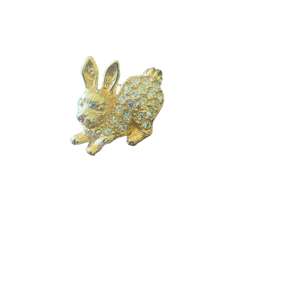 Vintage‎ 1992 Avon Rhinestone Bunny Pin